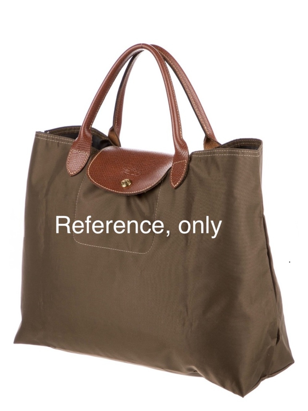 NWOT Longchamp Le Pliage Cabas nylon tote work laptop bag (Beige Tan)